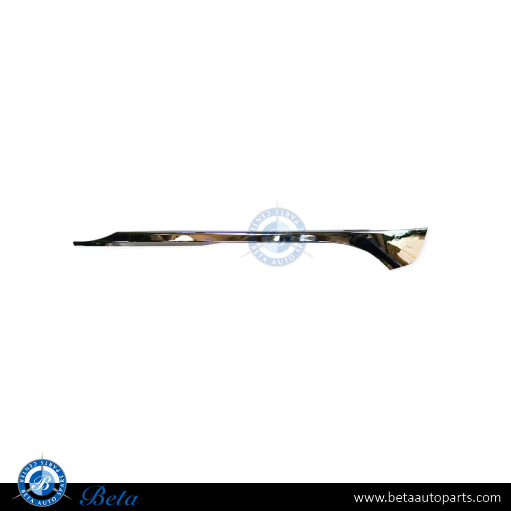Left Side Fog Lamp Cover Upper Chrome Moulding for BMW 7 Series G11/G12 2016-2019 models, Part Number 51117369893 Left Side Fog Lamp Cover Upper Chrome Moulding for BMW 7 Series G11/G12 2016-2019 models, Part Number 51117369893